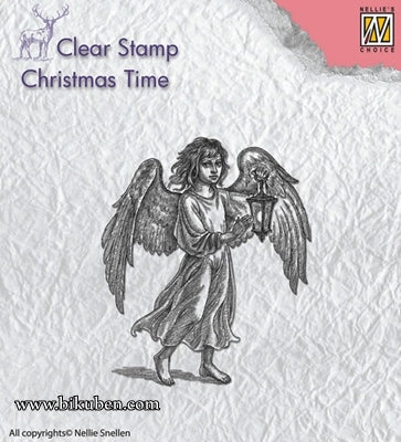 Nellie Snellen - Clearstamp - Angel with Lantern