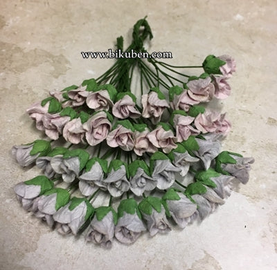 Papirdesign - Lukket Rose - Vintage Lilla