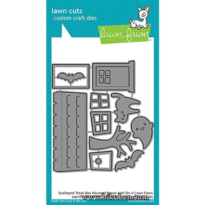 Lawn Fawn - Cuts Cusom Craft Dies - Scalloped Treat Box - Haunted House