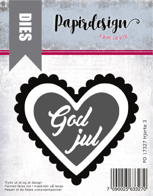 Papirdesign - Dies - Hjerte 3