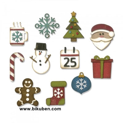 Sizzix - Tim Holtz Alterations - Thinlits - Mini Christmas Things