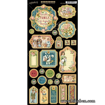 Graphic45 - Penny's Paper Doll Family - Chipboard