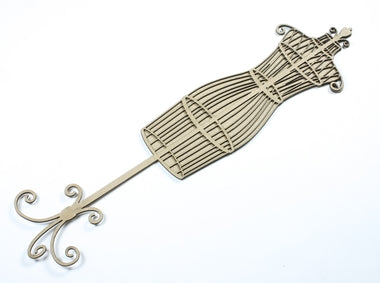 Want2Scrap - Dressform - Chipboard