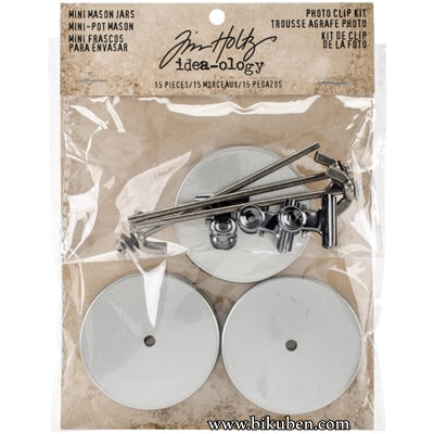 Tim Holtz - Idea-Ology - Mason Jar Photo Clip Kit