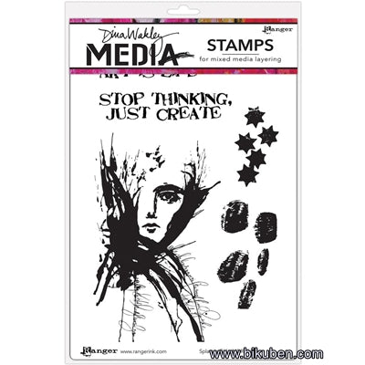 Ranger - Dina Wakley - Media Stamps - Splatter Girl
