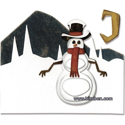 Sizzix - Tim Holtz Alterations - Thinlits - Snowman Scene