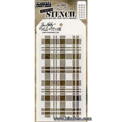 Tim Holtz - Stencil - Plaid