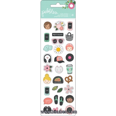 American Crafts - Girl Squad - Puffy Stickers 