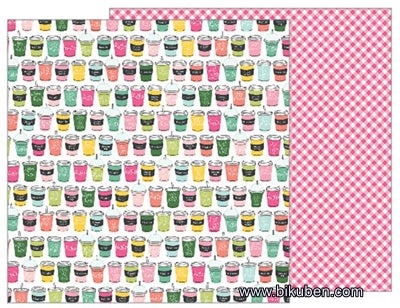 Pebbles - Girl Squard - Soda Shop 12x12"