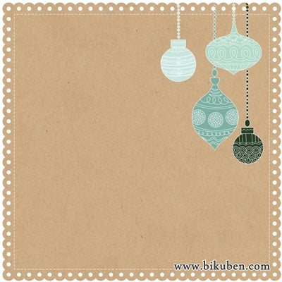 KaiserCraft - Mint Wishes - Diecut Gingerbread Cookie 12x12"