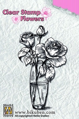 Nellie Snellen - Clearstamp - Flowers - Roses