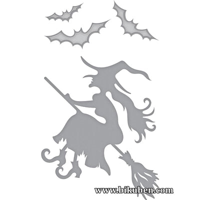 Spellbinders - Shapeabilities - Witch on the Broom Dies