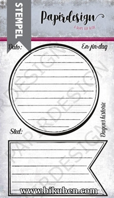 Papirdesign - Clearstamps - Tekstbokser