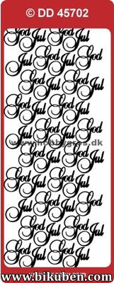 Klistremerker - God Jul - Gull