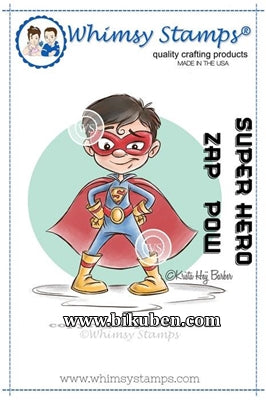 Whimsy Stamps - Cling Mount - Super Boy