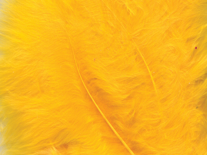 Marabou Fjær - Gul - 15 stk
