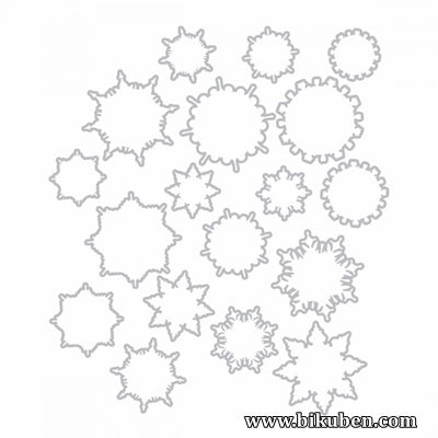Sizzix - Tim Holtz Altertions - Framelits - Swirly Snowflakes Die Set