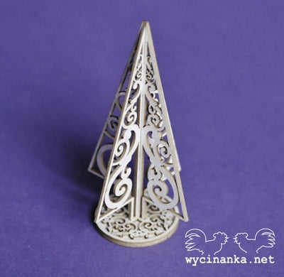 Wycinanka - Chipboard - Christmas Tree 3D