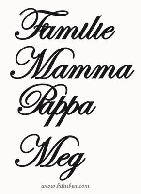 Wycinanka - Chipboard - Familie