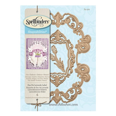 Spellbinders - Shapeabilities - Eau De Lavande Label Dies