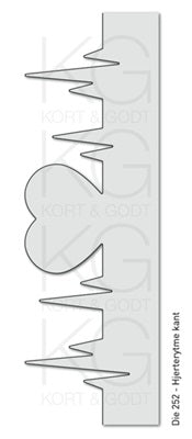 Kort & Godt - Dies - Hjerte med rytmekant