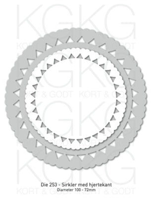 Kort & Godt - Dies - Sirkler med hjertekant
