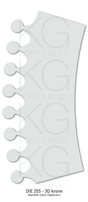 Kort & Godt - Dies - 3D-krone