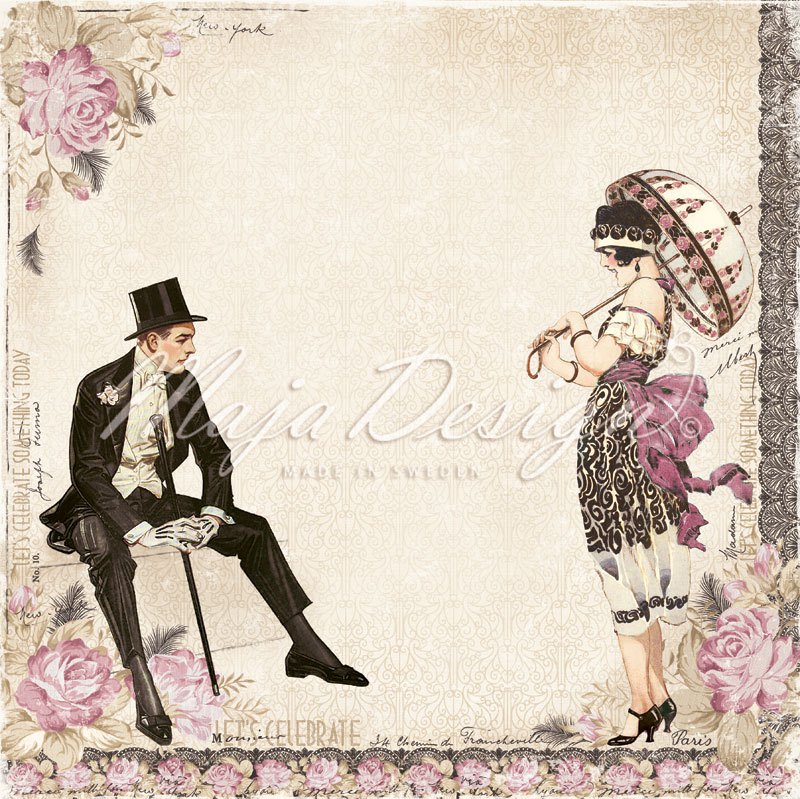 Maja Design - Celebration - Would you care to dance?    12 x 12"