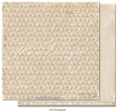 Maja Design - Celebration - Champagne      12 x 12"