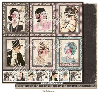 Maja Design - Celebration - Ephemera     12 x 12"