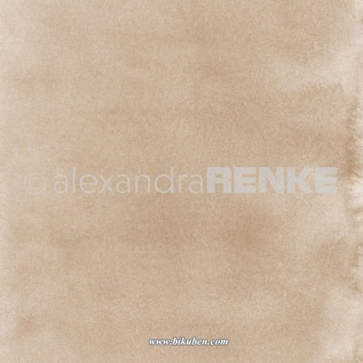 Alexandra Renke - Mimi watercolor - Gold Paper   12 x 12"