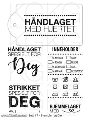 Kort & Godt - Stempler og Die - Håndlaget