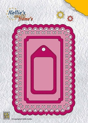 Nellie Snellen - Multiframe - Rectangle with Label - dies