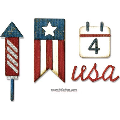 SIzzix - Tim Holtz Alterations - Sidekick Side Order - Americana