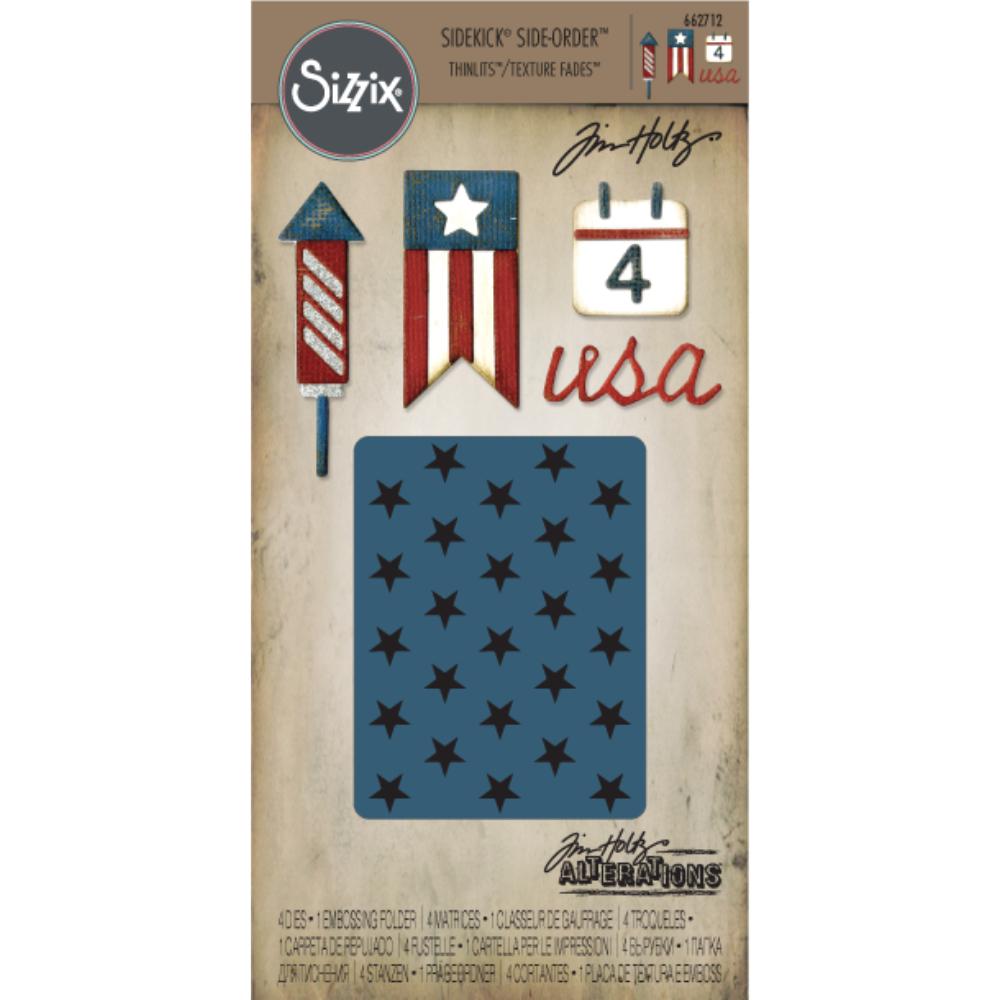SIzzix - Tim Holtz Alterations - Sidekick Side Order - Americana