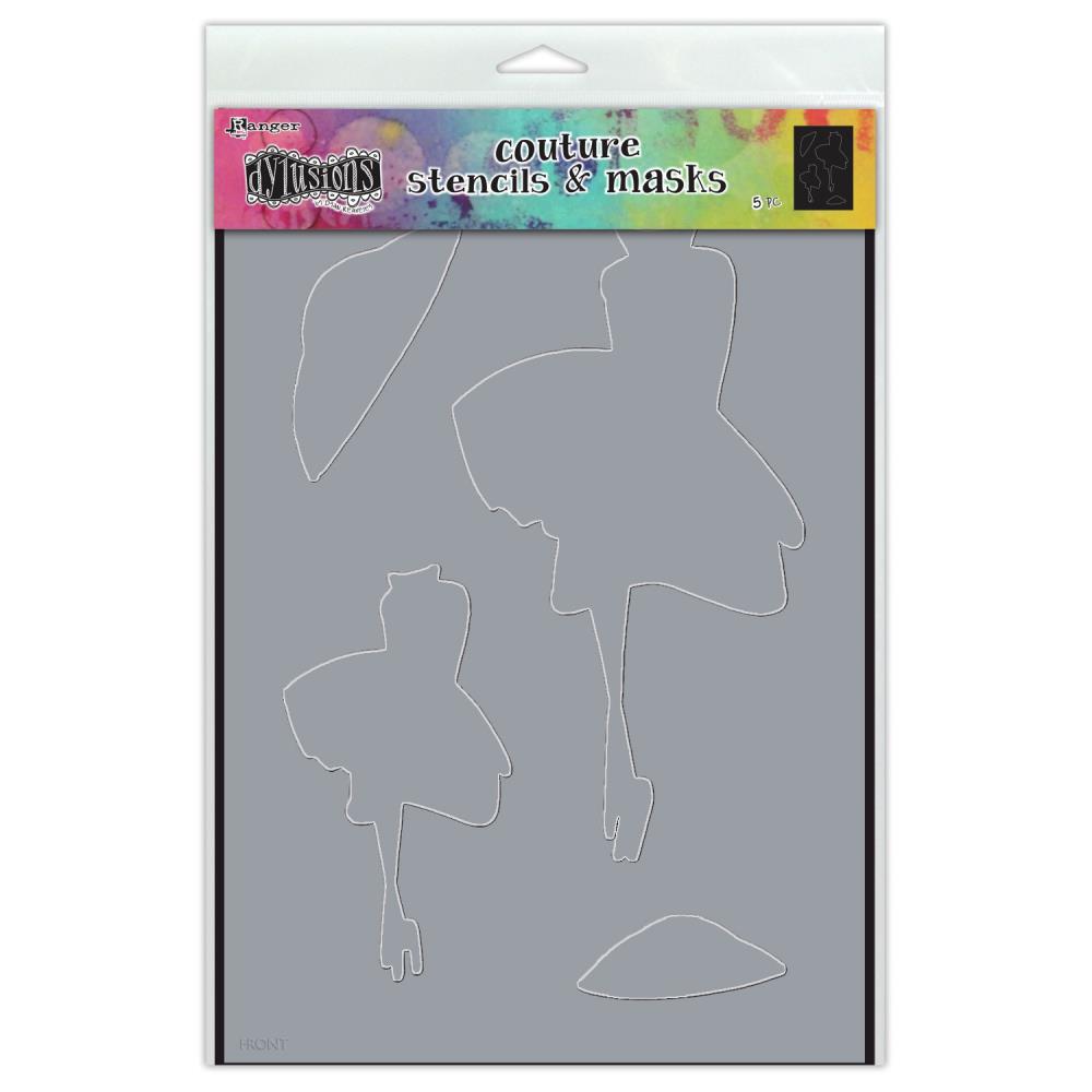 Dylusions - Large Stencil & Mask - Walk in the park