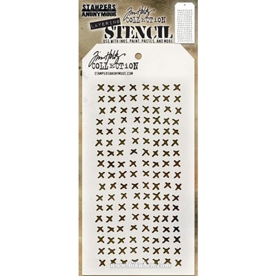 Tim Holtz - Stencil - Stitched