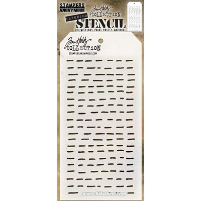 Tim Holtz - Stencil - Dashes