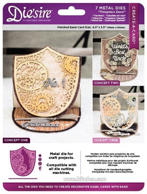 Die'sire - Create a Card - Timepiece Easel dies