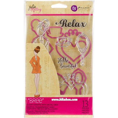 Prima - Julie Nutting - Metal Die -Cut & Stamp - BREE