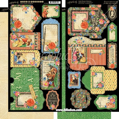 Graphic45 - Little Women - Tags & Pockets