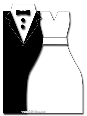 Frantic Stamper - Bridal Couple Card Builder - Dies