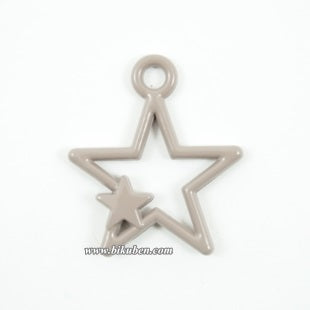 Kort & Godt - Charms - Stjerne Brun