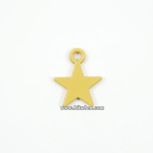 Kort & Godt - Charms - Stjerne Gul