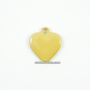 Kort & Godt - Charms - Hjerte Gul