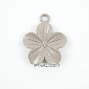 Kort & Godt - Charms - Blomst Brun