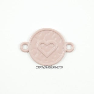 Kort & Godt - Charms - Hjerte Rosa