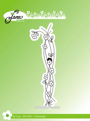 By Lene Design - Clear Stamp - Flower border