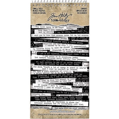 Tim Holtz - Ideaology - Small Talk - Snarky