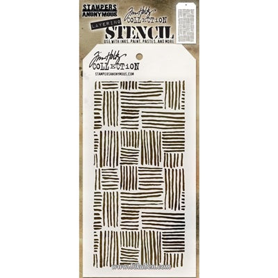 Tim Holtz - Stencil - Thatched